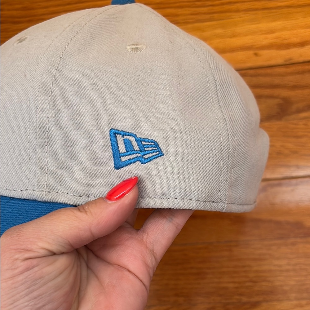 New Era Detroit Lions Gray and Blue Women's Hat - Picture 3 of 6